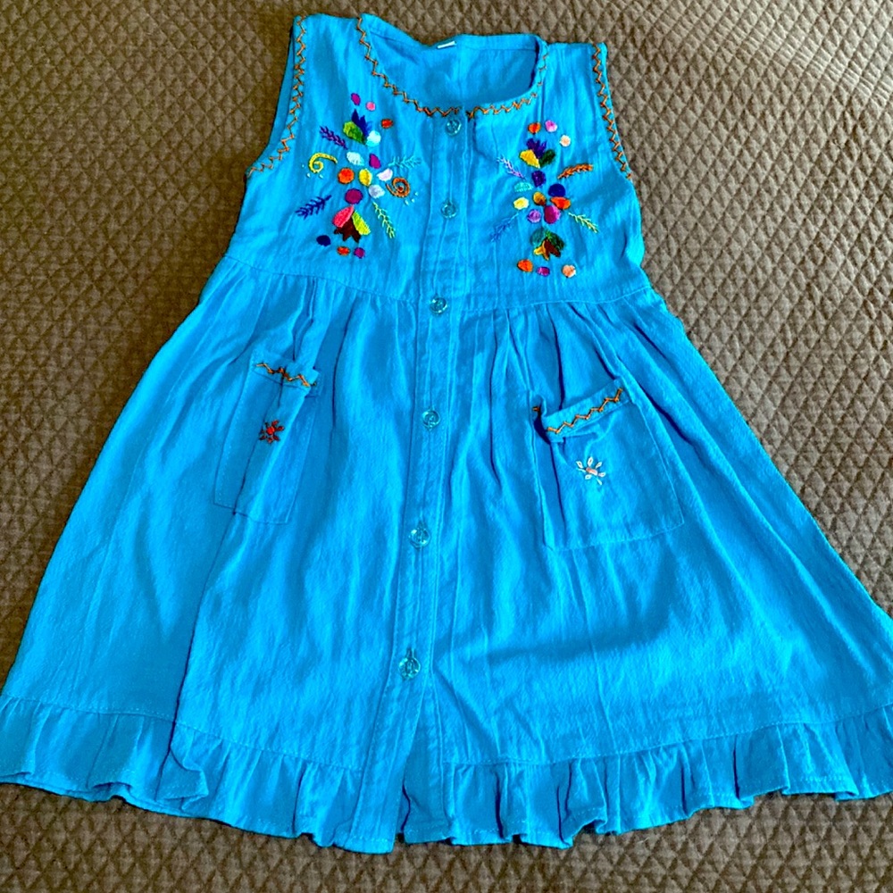 Light blue Mexican dress